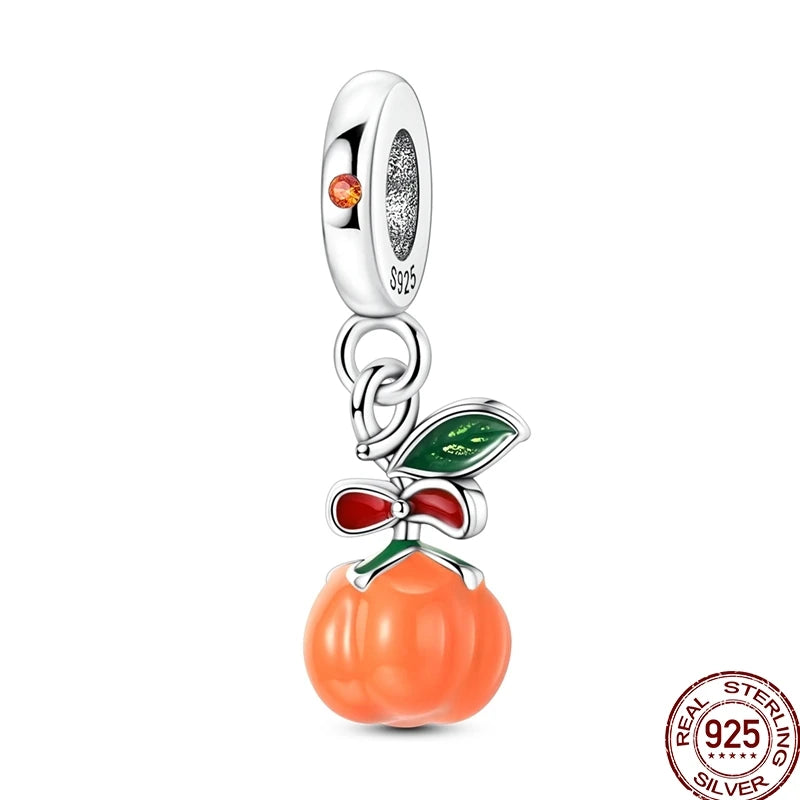 925 Sterling Silver Heart Family Charm Bead With Zircon