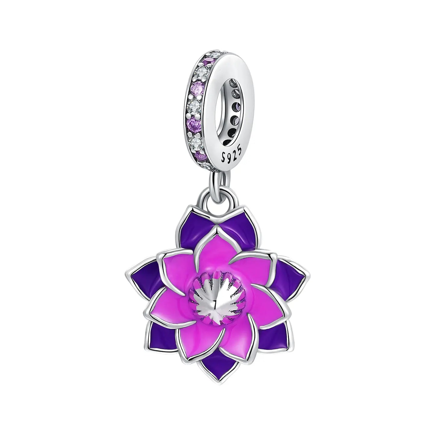 Sterling Silver Four-Leaf Clover Charm Bracelet for Women B1850