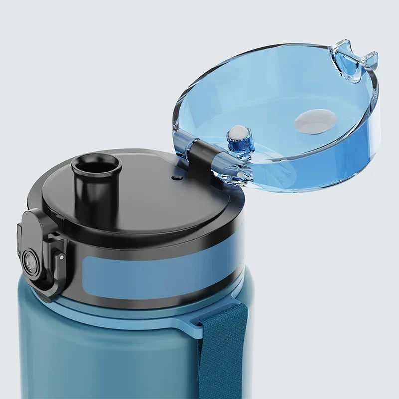 500Ml Frosted Shockproof Water Bottle With Filter Rope