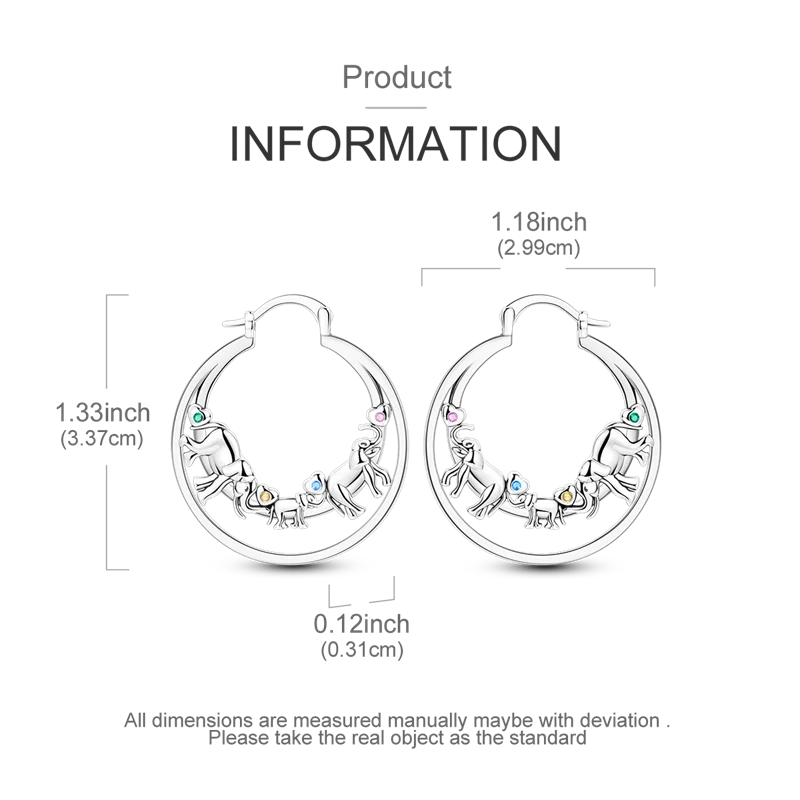 Original 925 Sterling Silver Tassel Earrings for Women Zircon Sparkling Pave Hoop Studs Anniversary Jewelry Gift KTE471