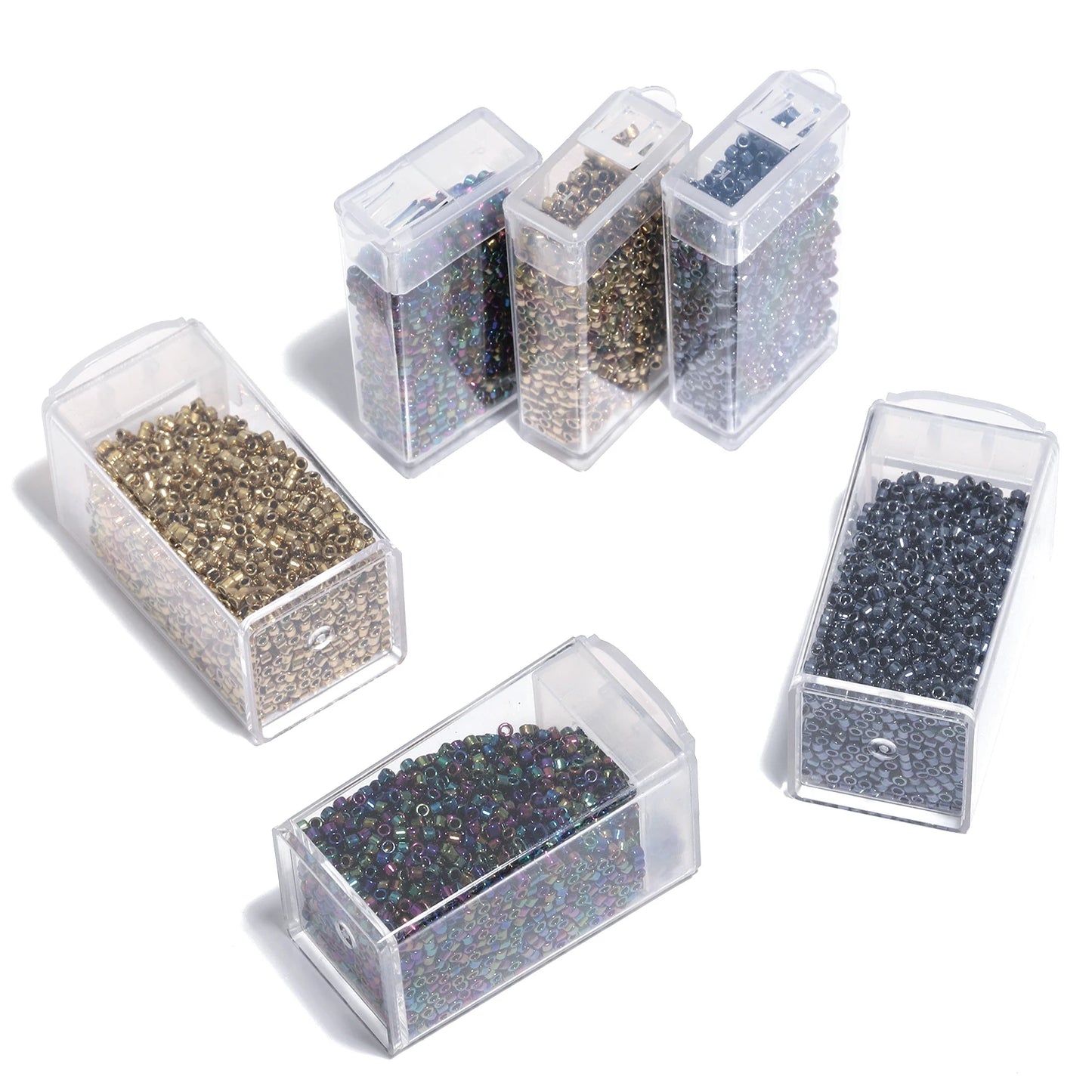 Vintage Japanese 2mm Glass Spacer Beads for Jewelry Making and Needlework