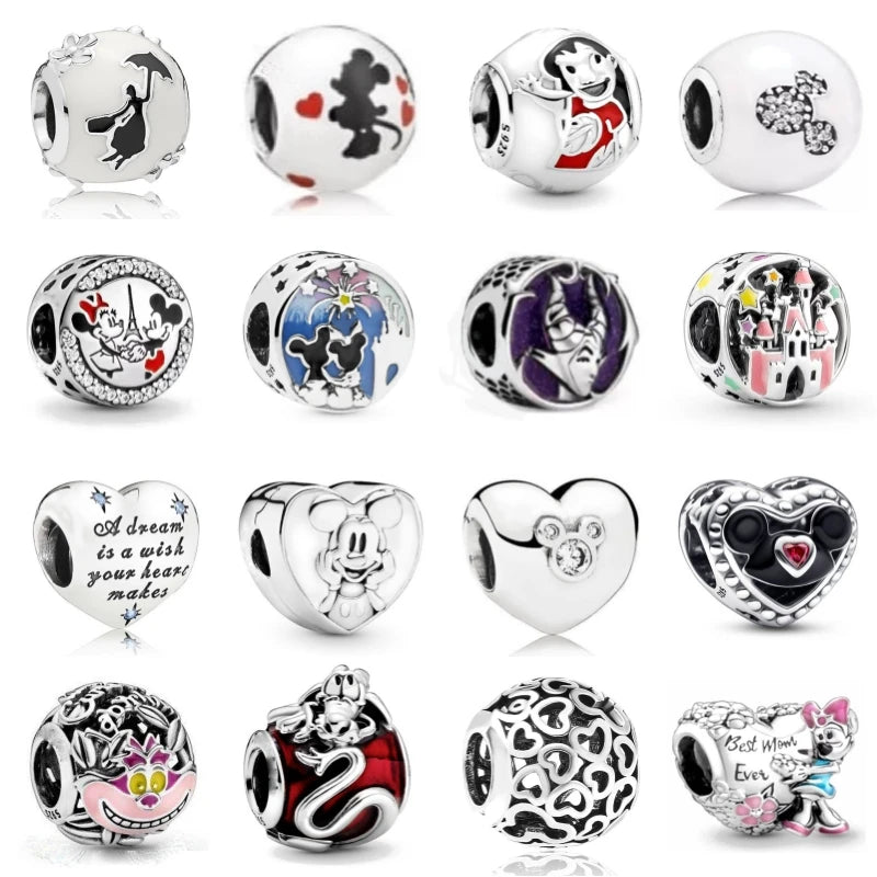 925 Silver Dress Pendant Charms for European Bracelets