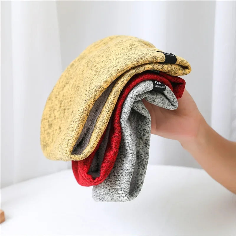 Unisex Solid Cashmere Warm Winter Ring Scarf Snood Muffler
