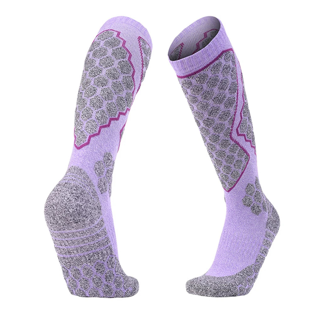 Women Breathable Thick Knee High Warm Thermal Ski Socks
