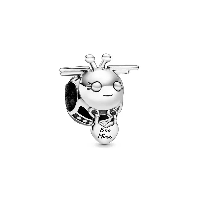 European 925 Sterling Silver Animal Series Charms Beads for Dog Cat Snake Rabbit Jewelry Fit for Bracelets and Necklaces for Women