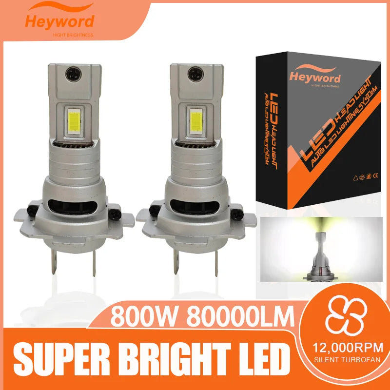 Heyword 20000LM Mini LED Headlight Bulbs 6000K 12V Pro