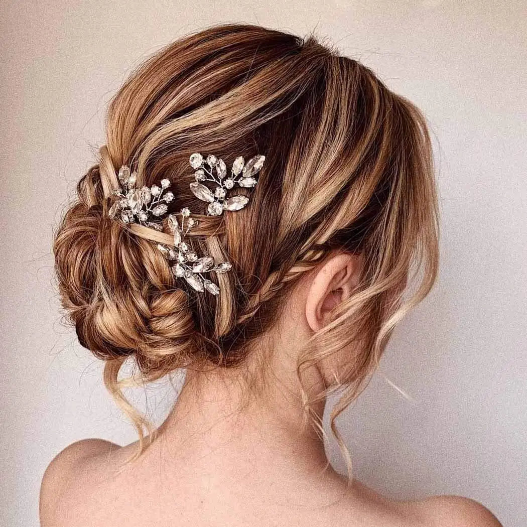Elegant Bridal Hairpins for Girls - U-Shaped Wedding Hair Clips and Prom Accessories