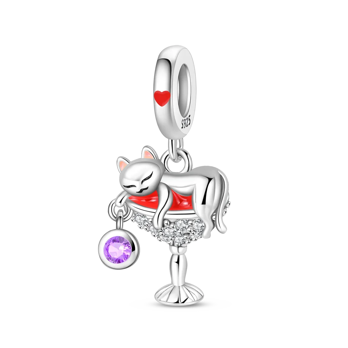 925 Sterling Silver Animal Charms Set Elephant Chameleon Fish Cat Beads for DIY Bracelets Pendant Fine Jewelry Gift