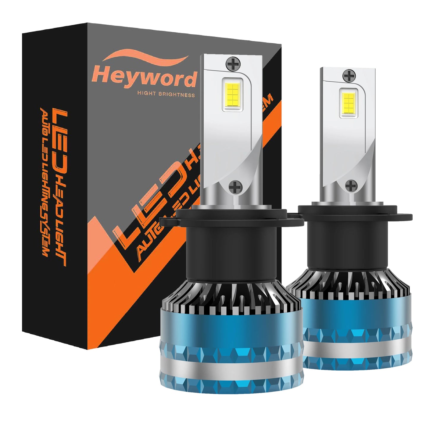 Heyword 160W LED Car Headlight Bulbs 6000K High 30000LM