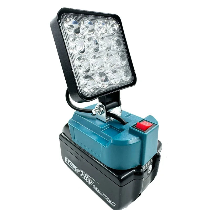 For Makita 14.4V 18V Li Ion Battery Lantern 3 Inch Cordless LED Work Light Camping Emergency Spotlight