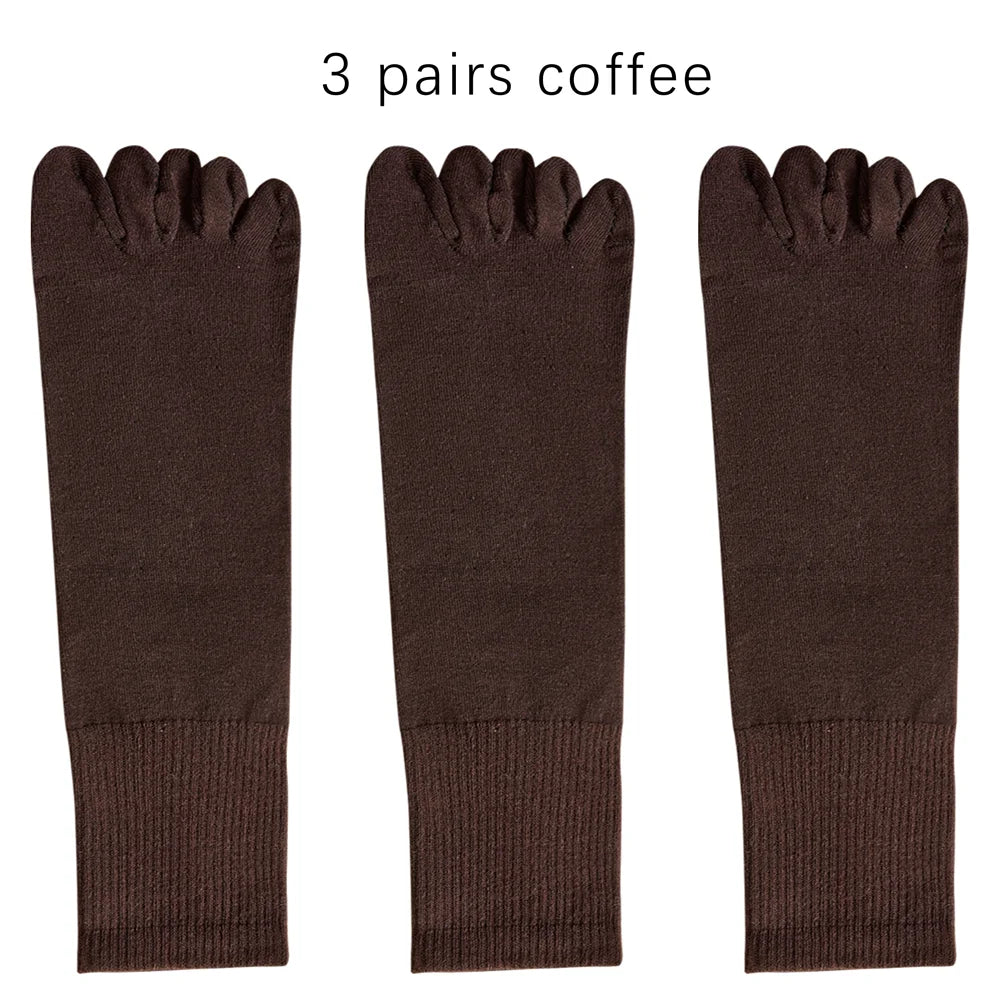 Mens Split Toe Cotton Crew Socks Moisture Wicking Freshness