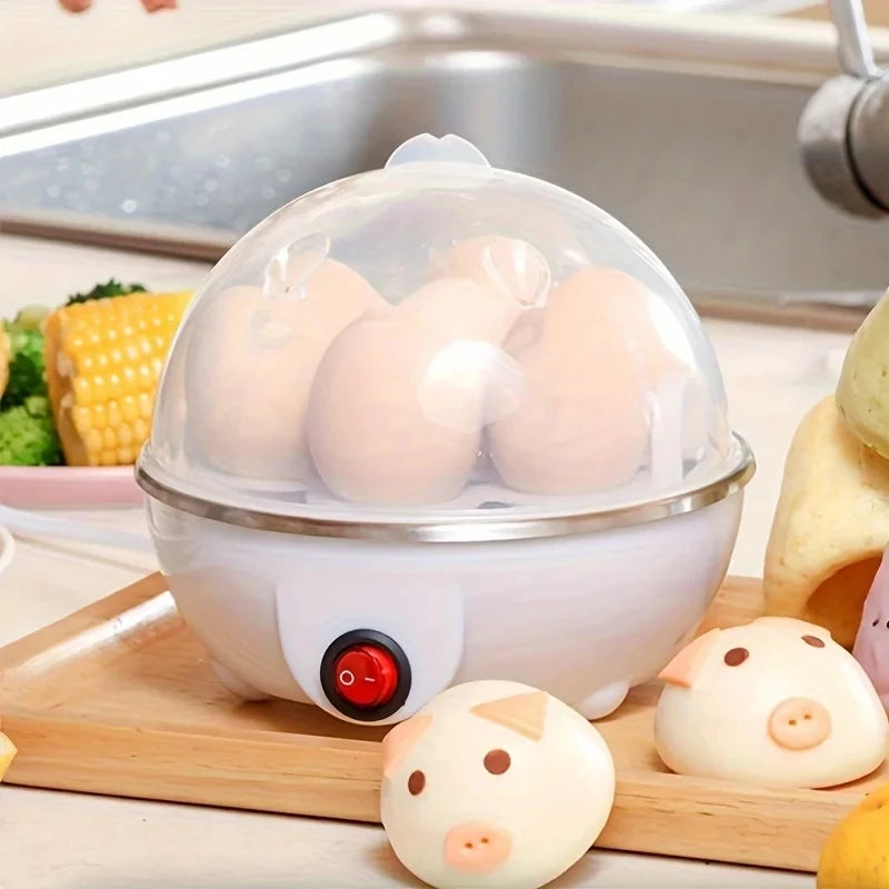 Egg Cooker Automatic Power Off Home 7 Eggs Multi-Functional Steamed Egg Custard Boiled Egg Machine