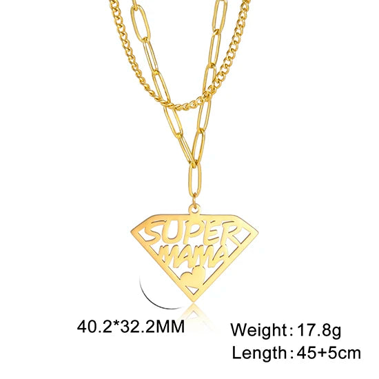 Cazador Sweet Love Heart Pendant Necklace for Women Stainless Steel Jewelry Mother's Day Gift 2025
