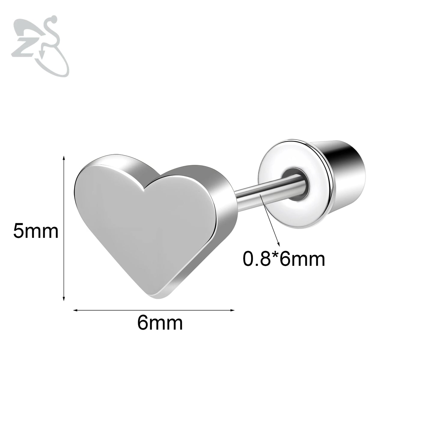 Charming Stainless Steel Flower Butterfly Stud Earrings for Children and Women