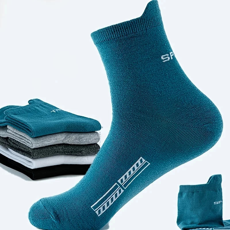 Men's Breathable Cotton Ankle Socks Comfortable Summer Low Cut Casual Socks 10 Pack