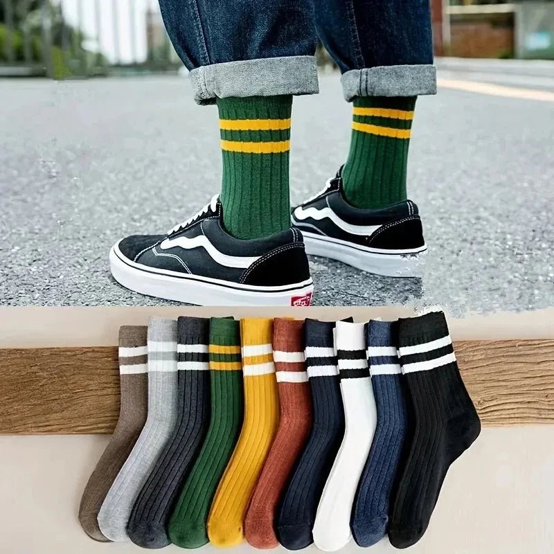 Men's Breathable Cotton Ankle Socks Comfortable Summer Low Cut Casual Socks 10 Pack