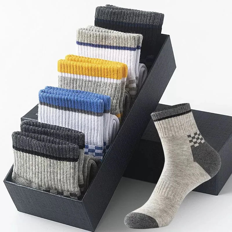 Men's Breathable Cotton Ankle Socks Comfortable Summer Low Cut Casual Socks 10 Pack