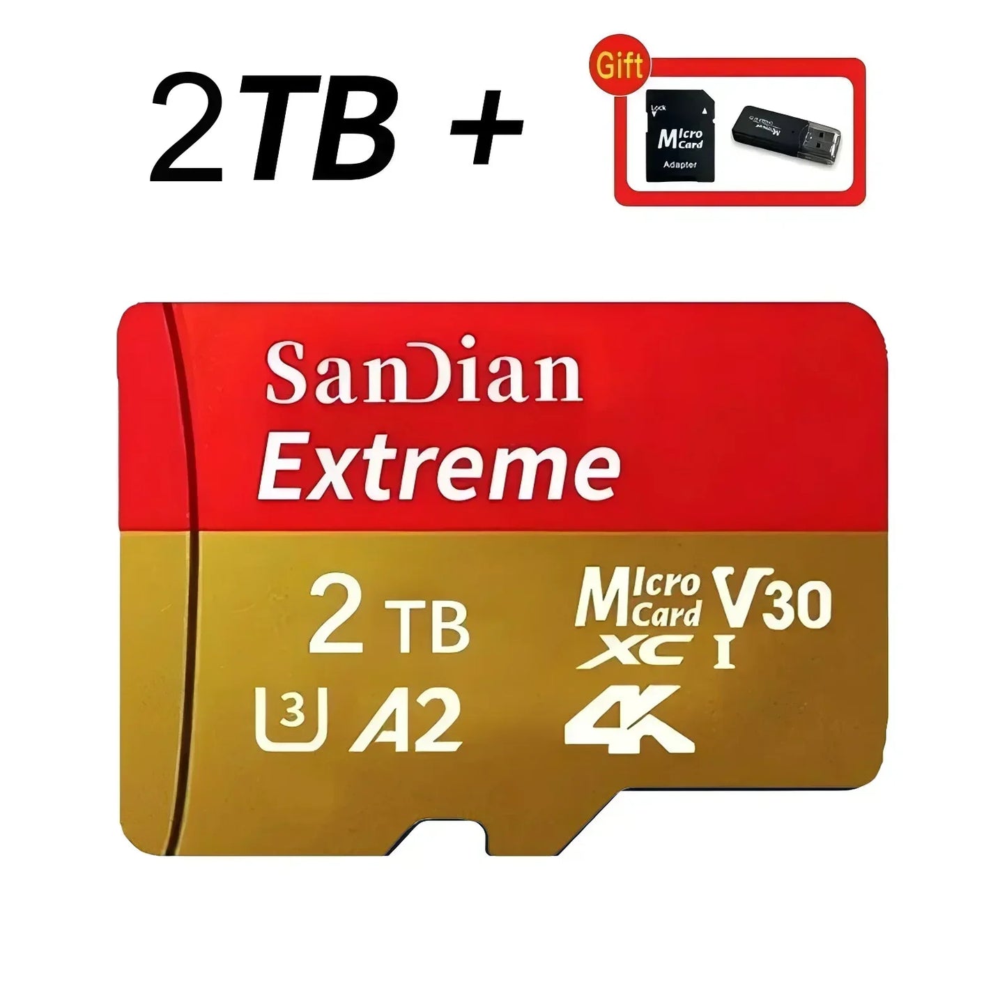 High Speed 1TB Micro SD Card 512GB 256GB 128GB For Laptop