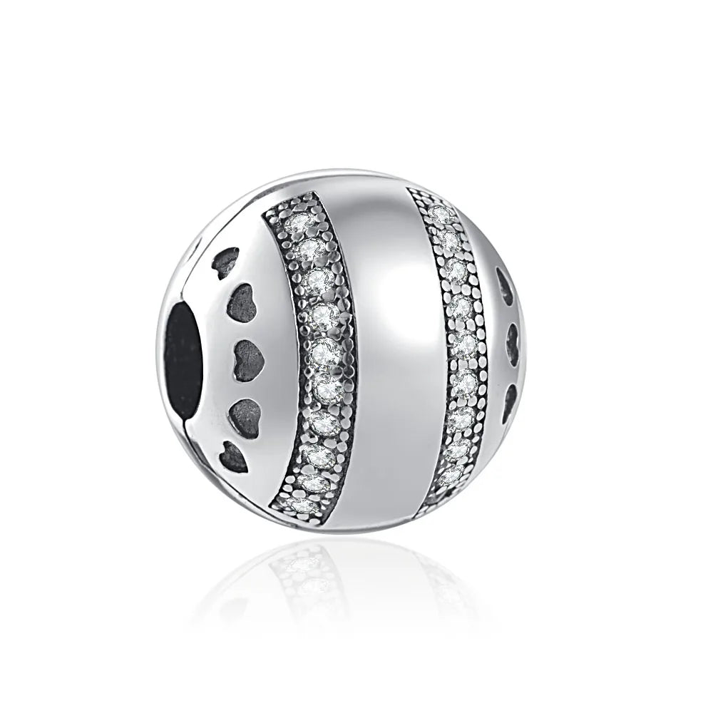 European 925 Sterling Silver Daisy Flower Fish Flag Pendant Bead Charm for Women's Bracelet and Necklace Jewelry