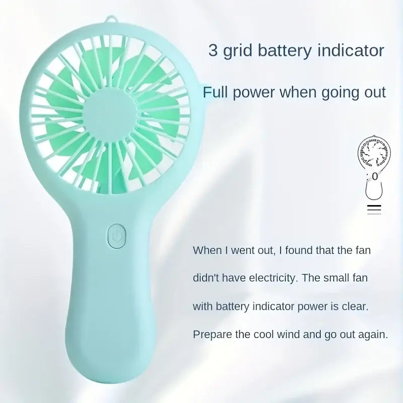 800mAh Mini Portable Pocket Handheld Fan USB Rechargeable