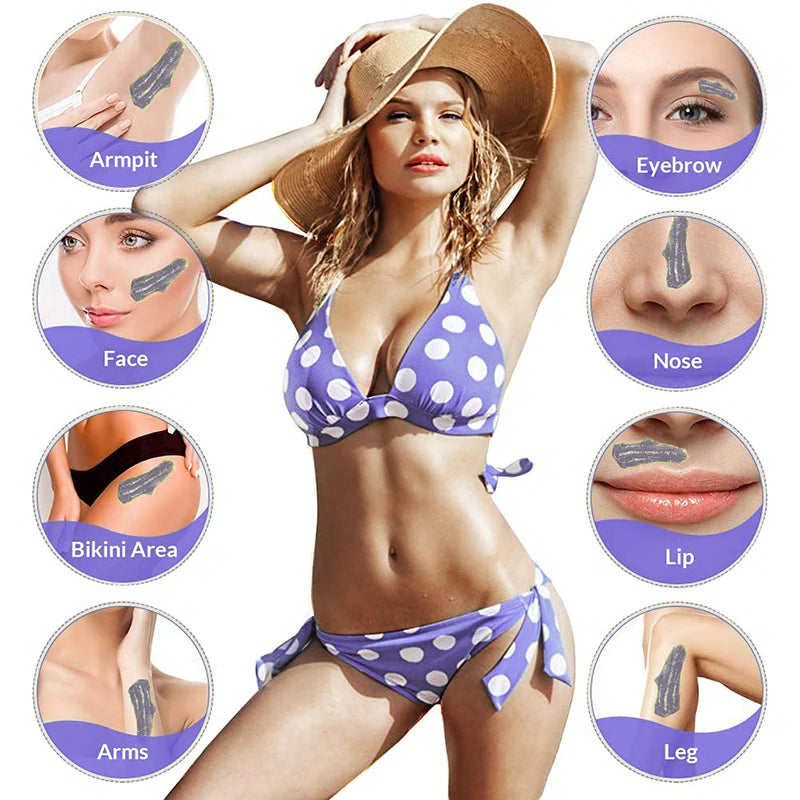 Painless Hard Wax Beans for Body and Face Hair Removal 300g 200g 50g