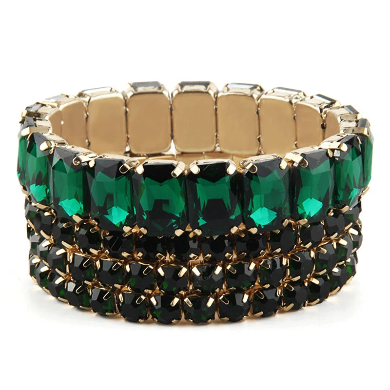 Bohemian Chic Colorful Glass Beaded Stackable Bracelets Set for Women