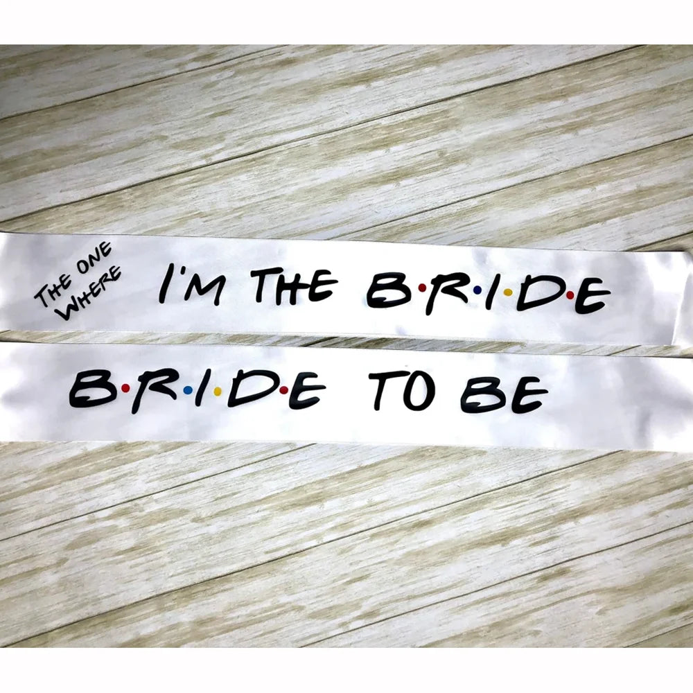 Elegant Bride To Be Bachelorette Party Sash For Wedding Bridal Shower