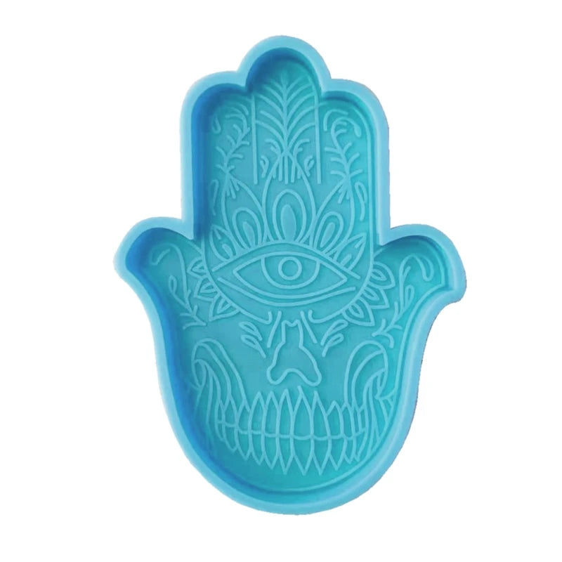 Fatima Hand Silicone Mold for DIY Epoxy Resin Coasters and Trays