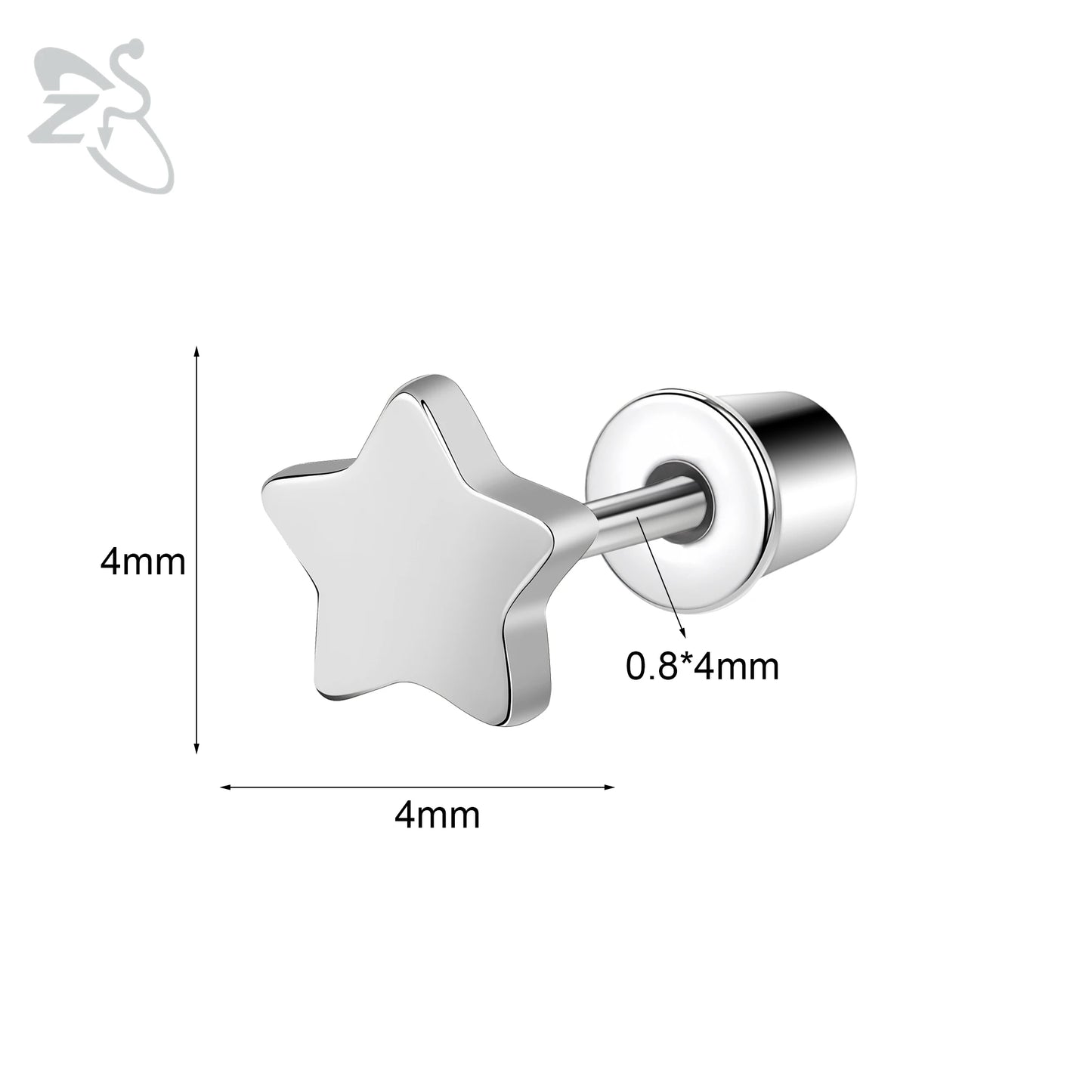 Charming Stainless Steel Flower Butterfly Stud Earrings for Children and Women