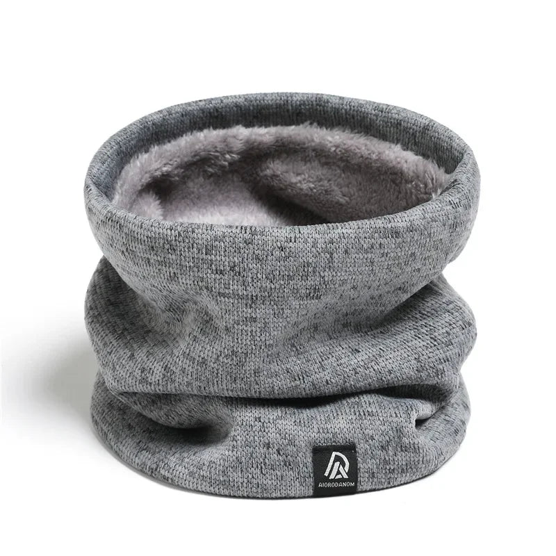 Unisex Solid Cashmere Warm Winter Ring Scarf Snood Muffler