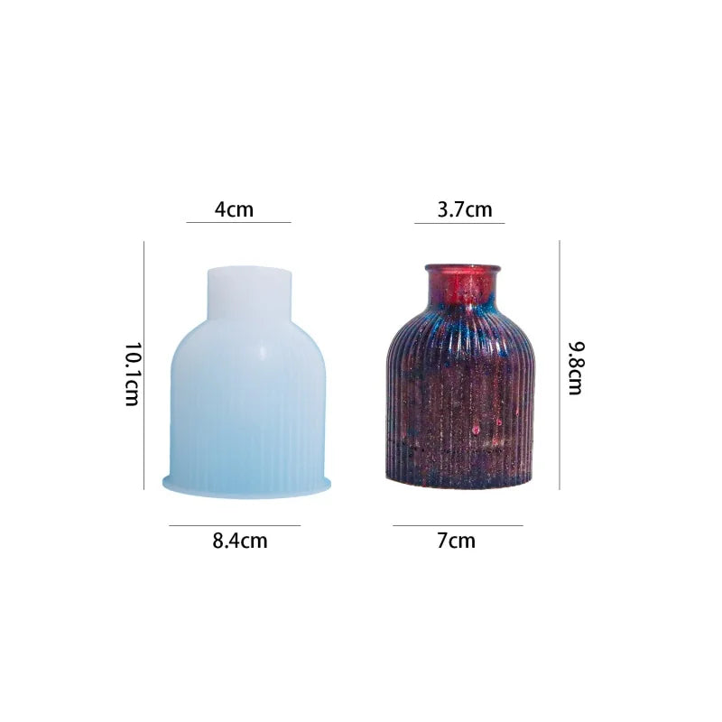 DIY Crystal Drop Silicone Mold for Three-Dimensional Vase and Flower Pot Crafts