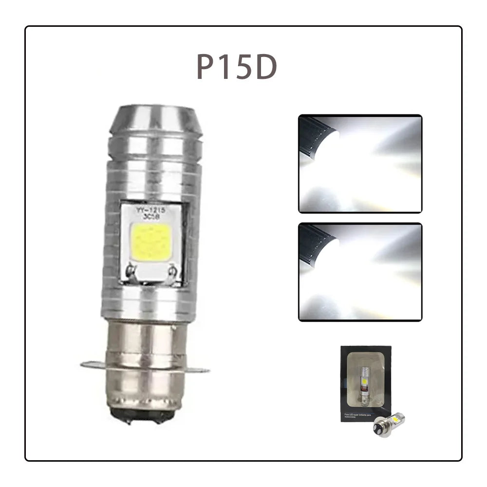 H4 H6 BA20D LED Motorcycle Headlight 6000K HiLo COB 12V