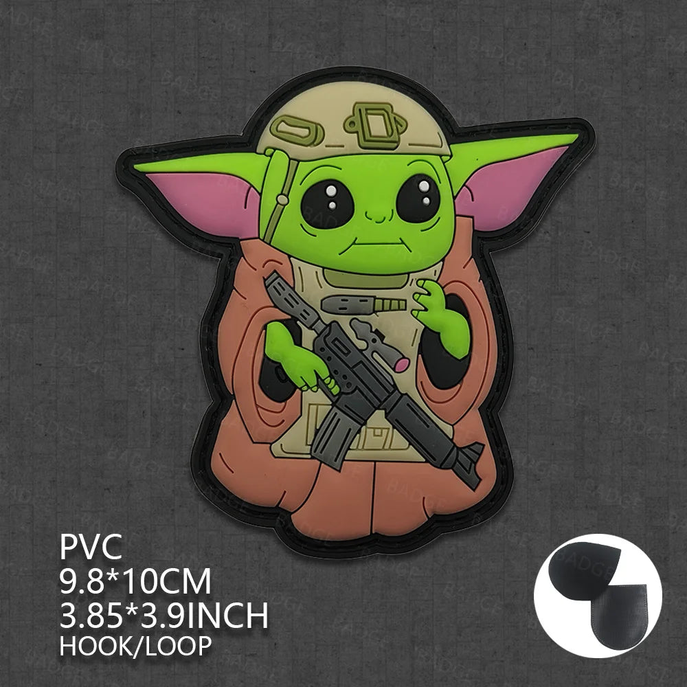 Cute Baby PVC 3D Rubber Night Vision Device Patches Badge 03 pvc