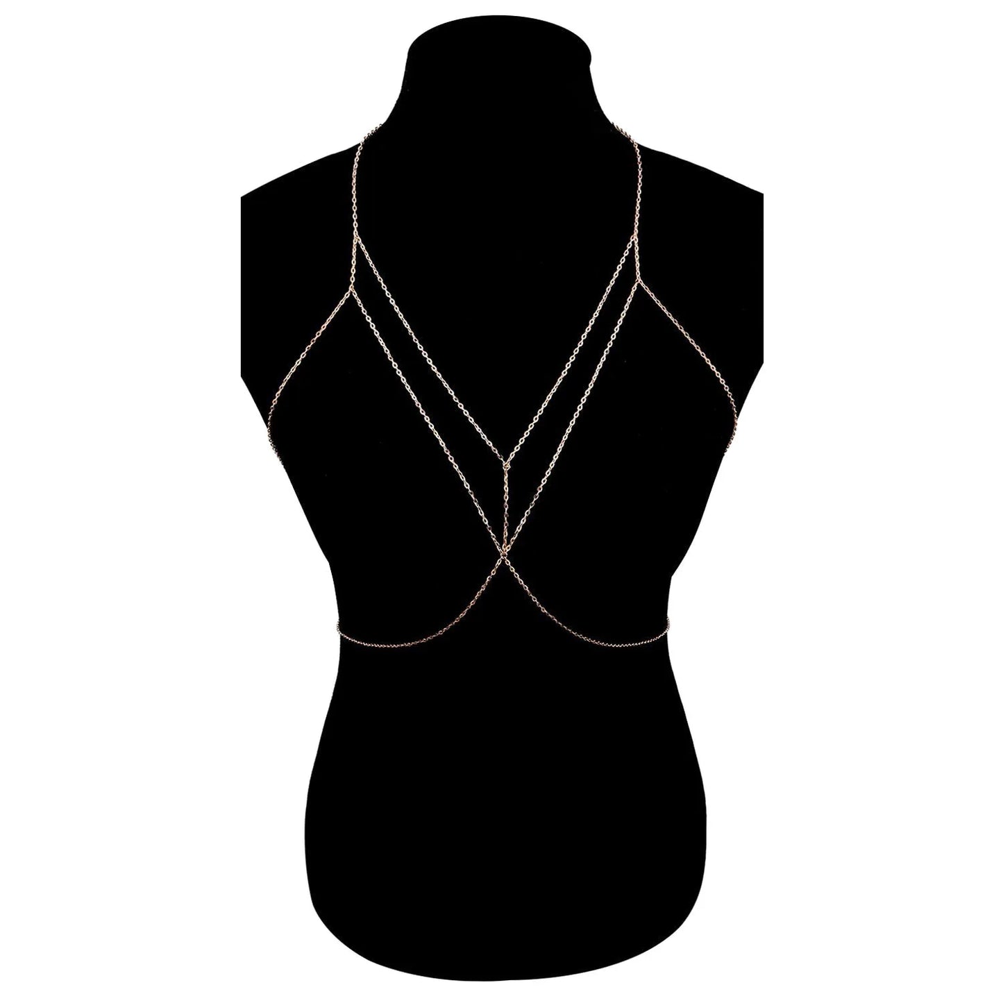 Sexy Geometric Body Chain For Women Gold Silver Colorful