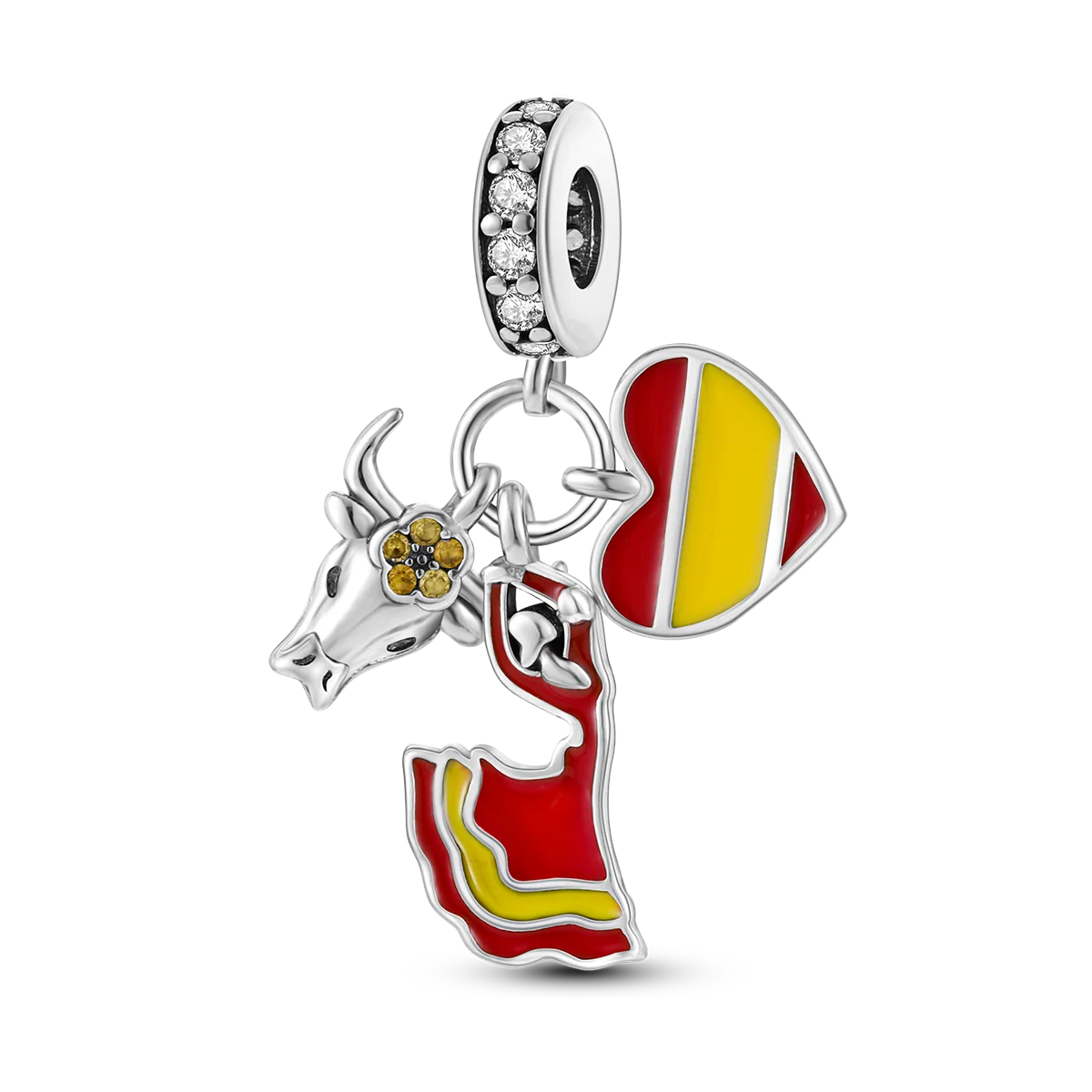 925 Silver Paris Plane Travel Charms for Bracelet Jewelry KTC330