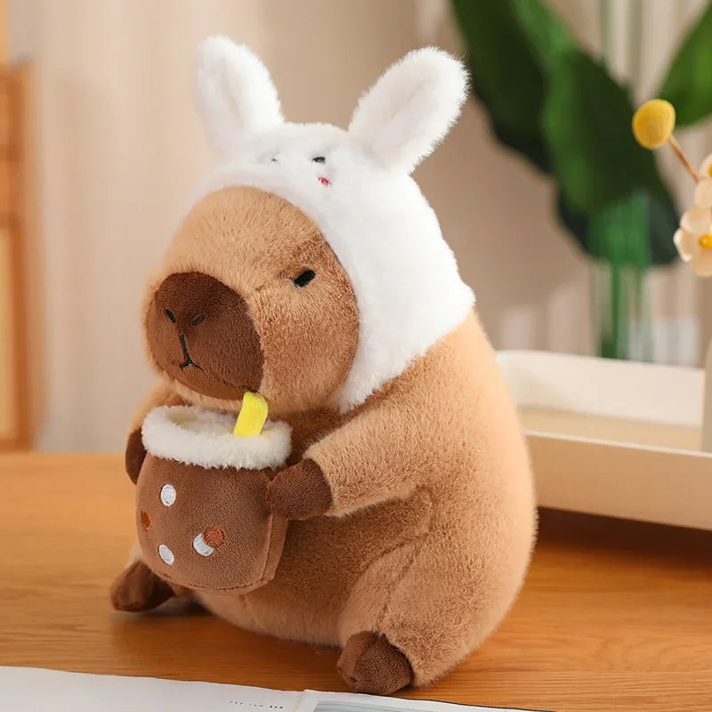 Capybara Plush Toy Simulation Cosplay Unicorn Dinosaur Decor bunny about 30cm