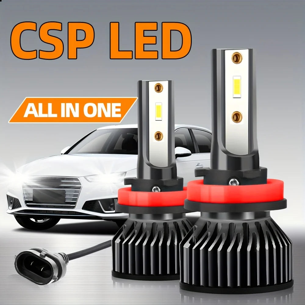 High Power LED Canbus No Error Headlights 120W 60000LM CSP Chip Universal Fit
