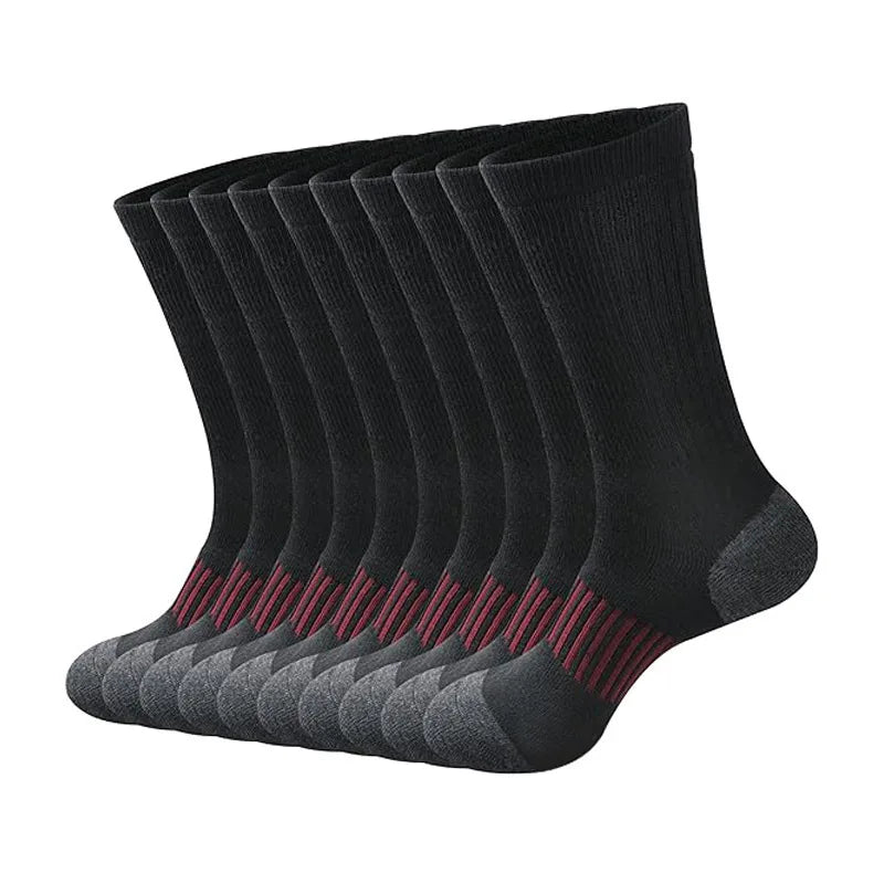 Large Men Cotton Knee High Sports Socks White Bulk
