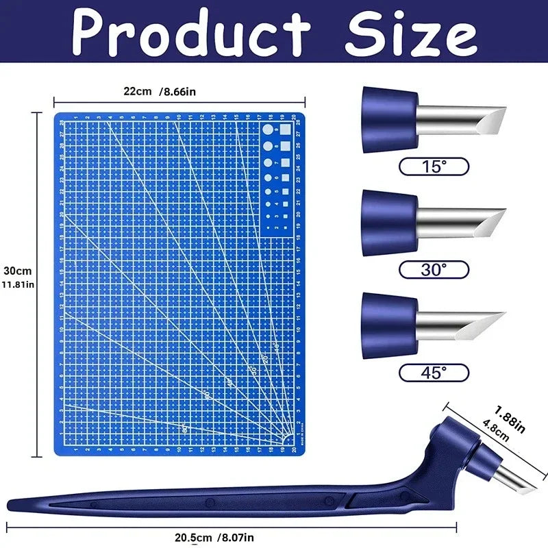 CraftPro 360° Rotating Cutting Pen - Durable Stainless Steel Blades for Effortless DIY Art Projects