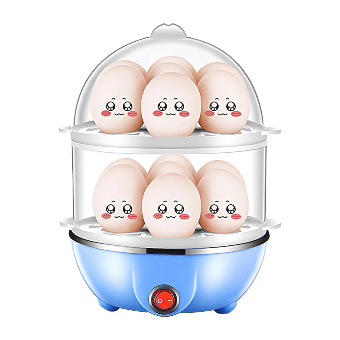 Double Layer Egg Cooker 14 Egg Capacity Hard Boiled Cooker B-EU Plug