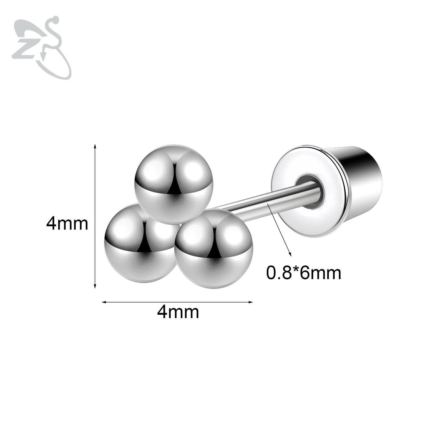 Charming Stainless Steel Flower Butterfly Stud Earrings for Children and Women