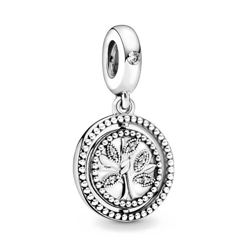 Grandma Heart Niece Family Tree Charms Bead for DIY European 925 Silver Charm Bracelet Necklace Jewelry for Women