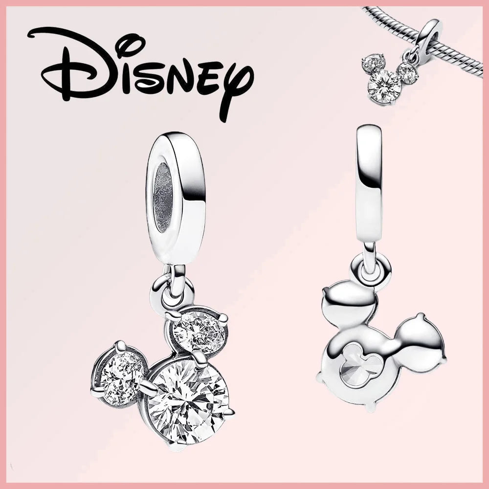 Disney 925 Sterling Silver Stitch Minnie Winnie Dangle