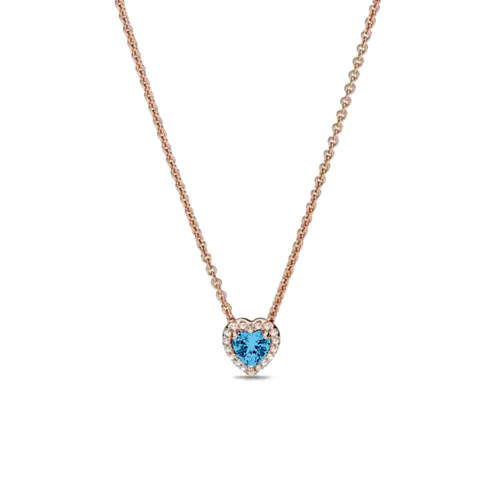 Zircon Love Heart Pendant Necklace Top Rated DIY Jewelry Charm for Women B6004