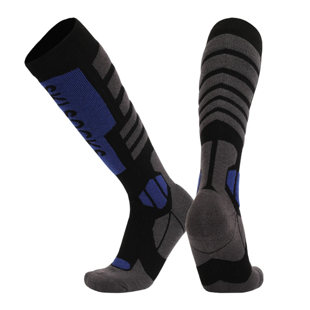 Merino Wool Knee High Ski Socks Thickened Outdoor Warm