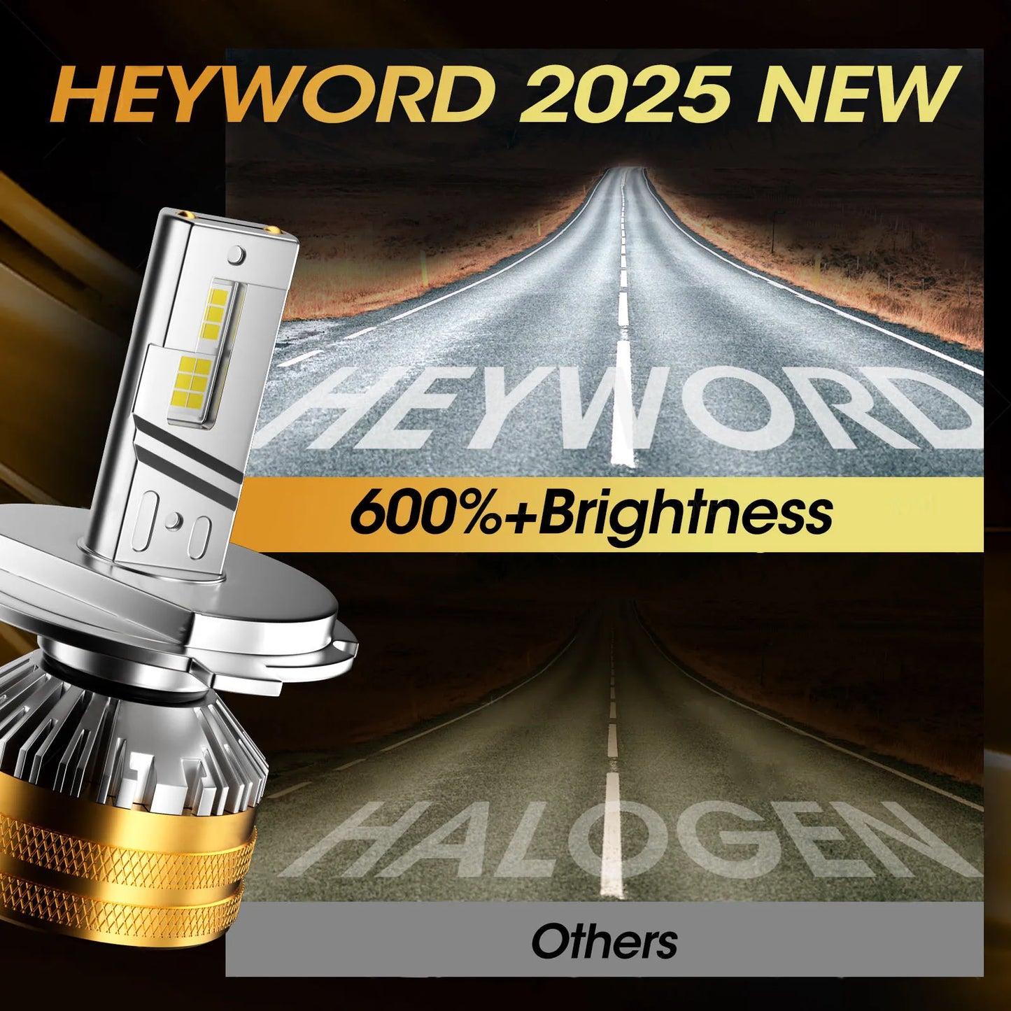 Heyword Truck LED Headlights 12V 24V H7 H4 H11 6000K