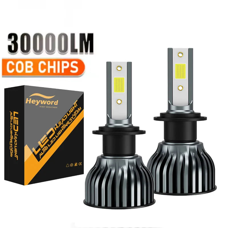 Heyword 160W 30000LM 6000K COB LED Headlight Bulbs Pair