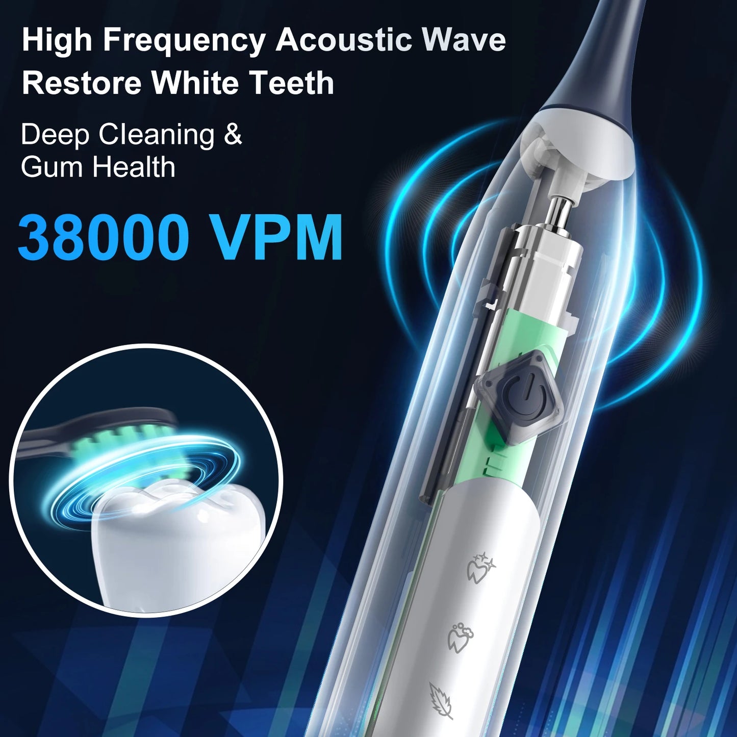 SEJOY Sonic Electric Toothbrush JS10 5 Modes Smart Care