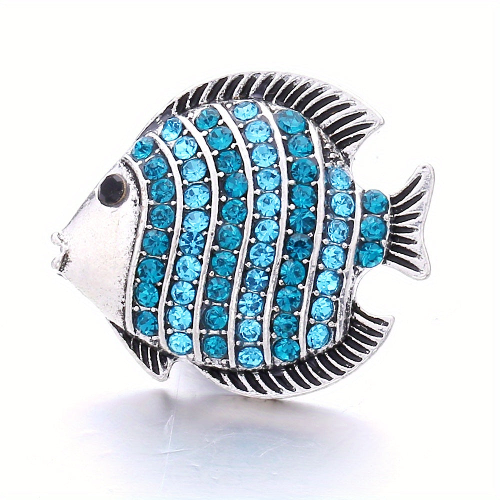 Colorful Rhinestone Snap Button for DIY Jewelry Bracelet Necklace Accessories