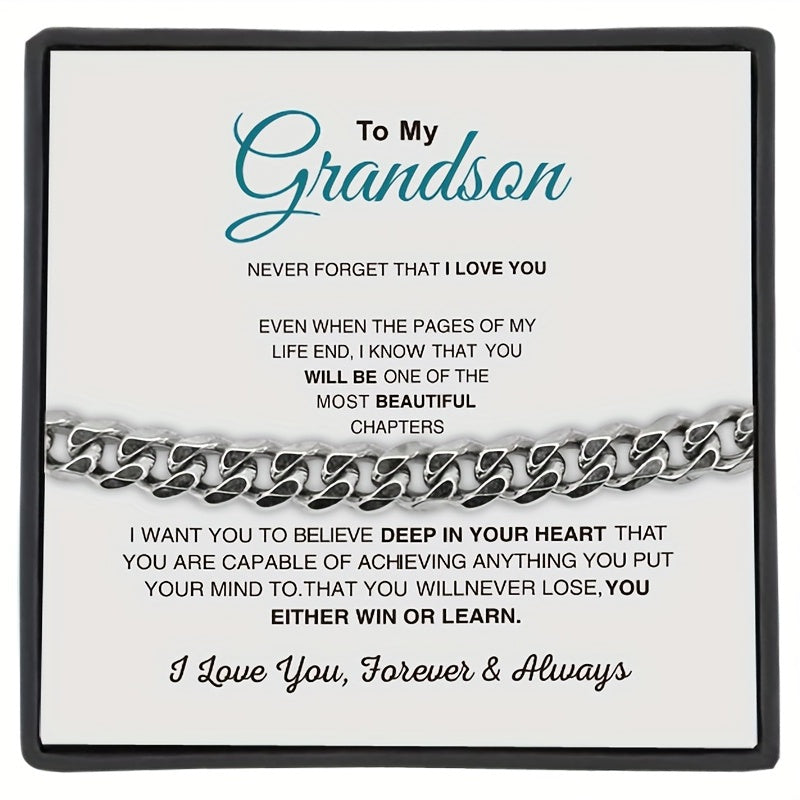 Trendy Classic Stainless Steel Chain Necklace Jewelry Set for Men and Women with Gift Box
